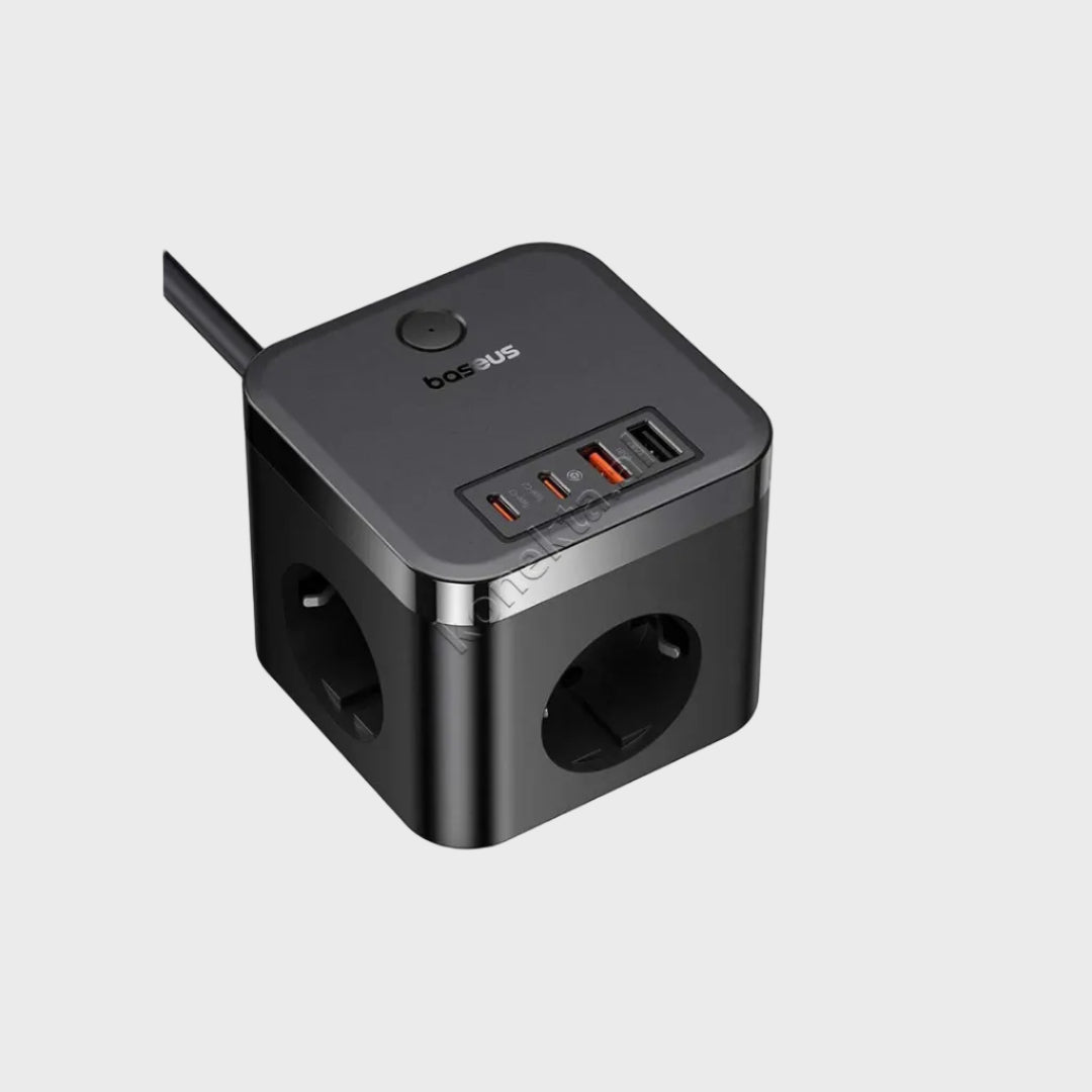 Multiprize 3 Vendeshe Me Porta 2xUSB-A Dhe 2xUSB-C Baseus