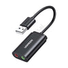 Adaptor Audio USB-A 2.0 ne 3.5mm Ugreen