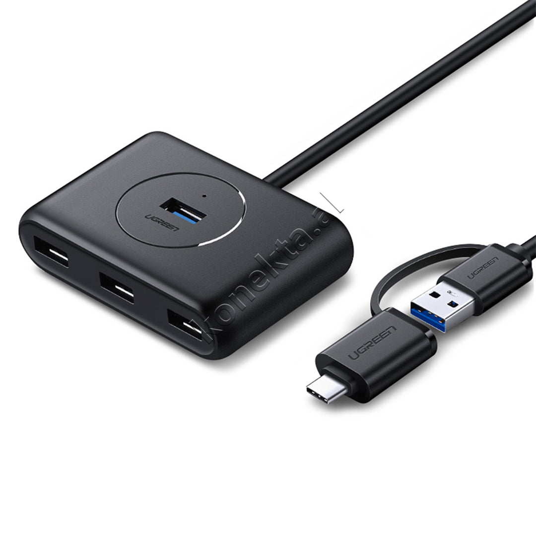 Hub Splitter UGreen Me Porta 4x USB 3.0 Dhe Fishe USB-C/USB-A