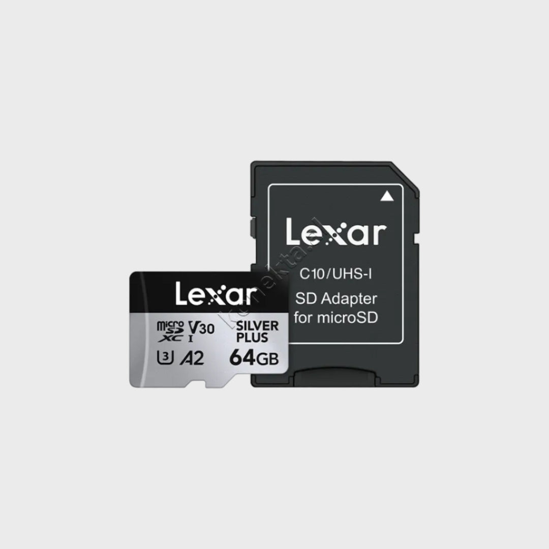 Karte Memorie MicroSDXC Me Adaptor Silver Plus 64GB Lexar