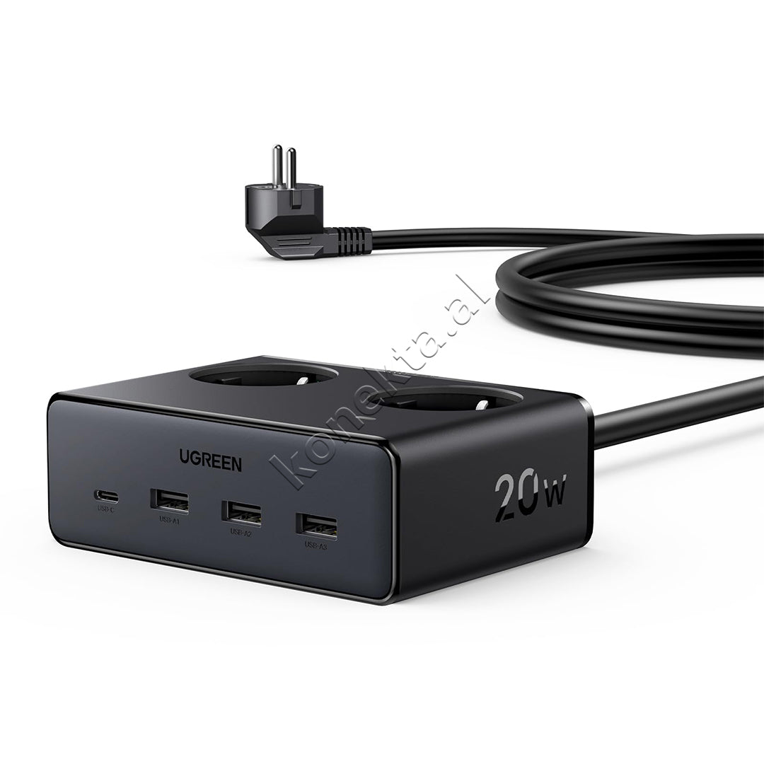 Multiprize 2 Vendeshe Me Porta 3xUSB-A Dhe 1xUSB-C Ugreen