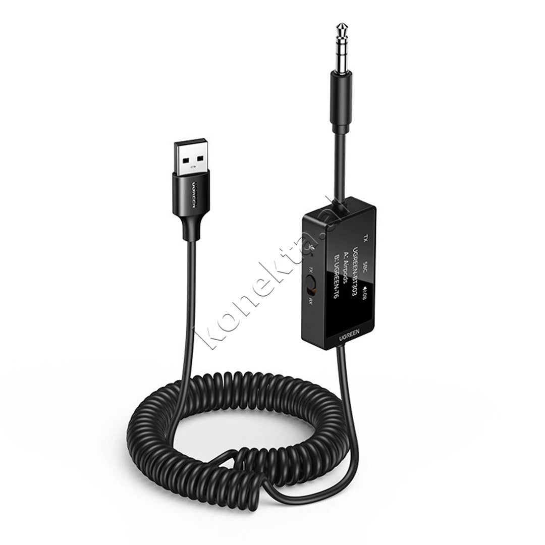 Transmetues Dhe Marres Bluetooth 5.4 Me Mikrofon Dhe Kabllo Te Terheqshme Ugreen