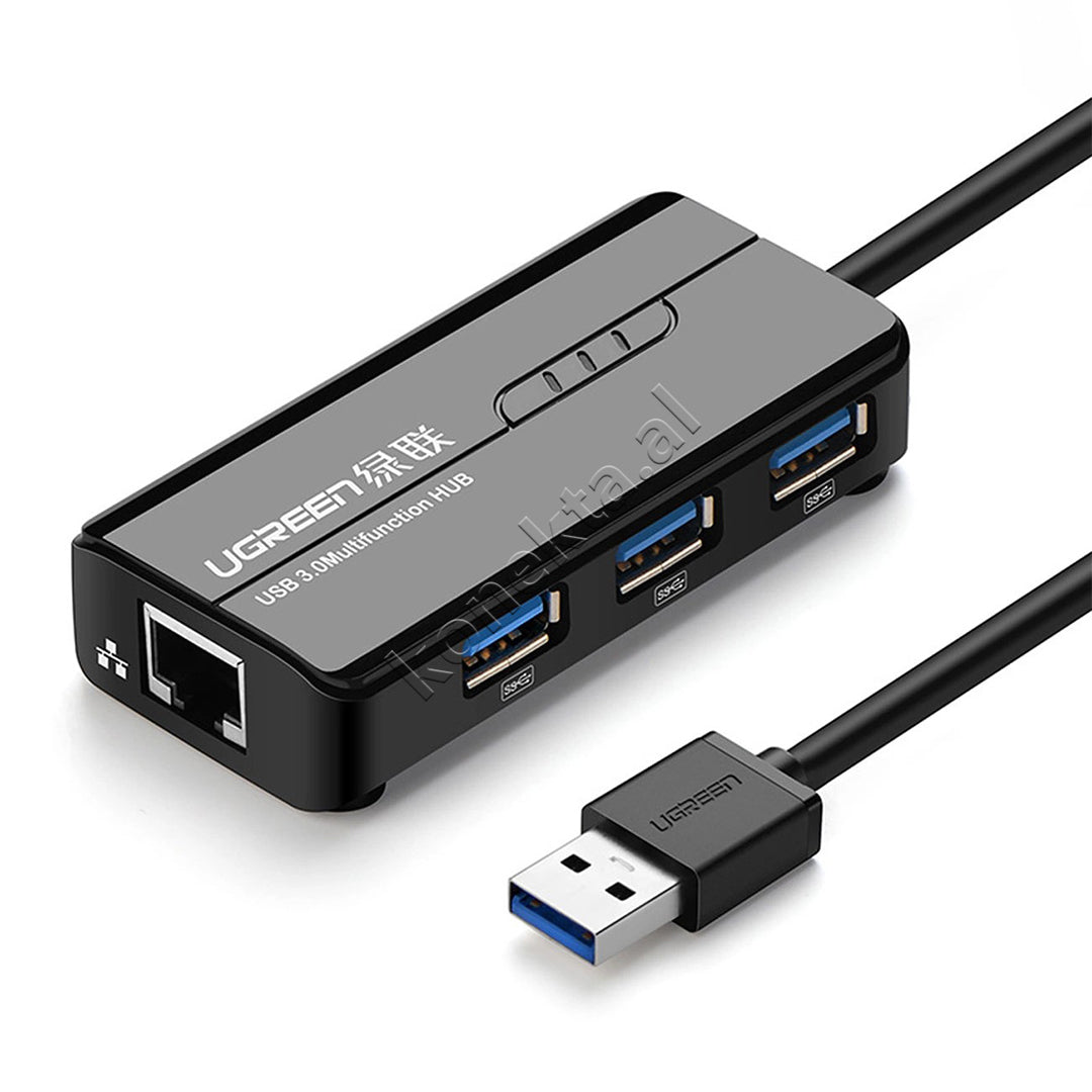 Adaptor Rrjeti Gigabit Me HUB USB 3.0 Ugreen