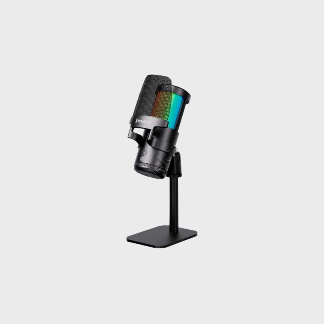 Mikrofon Profesional Me Rrotullim 360° Dhe Drita RGB Jmary