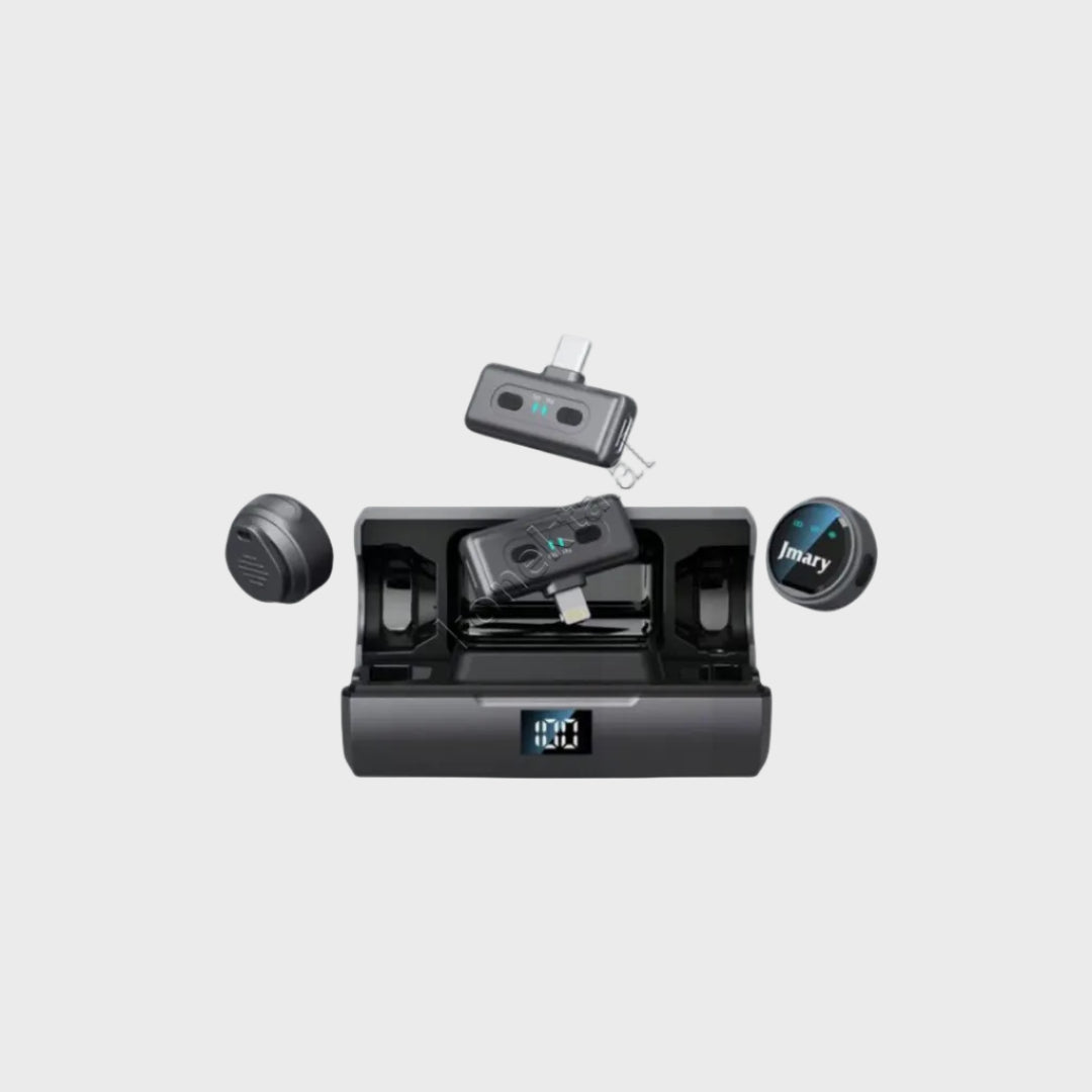 Mikrofon Dual Profesional Wireless Me Porte Type-C & Lightning Jmary