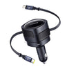 Adaptor Karikimi Per Makine 60W Me Fishe Lightning Dhe Type-C Te Terheqshme Baseus