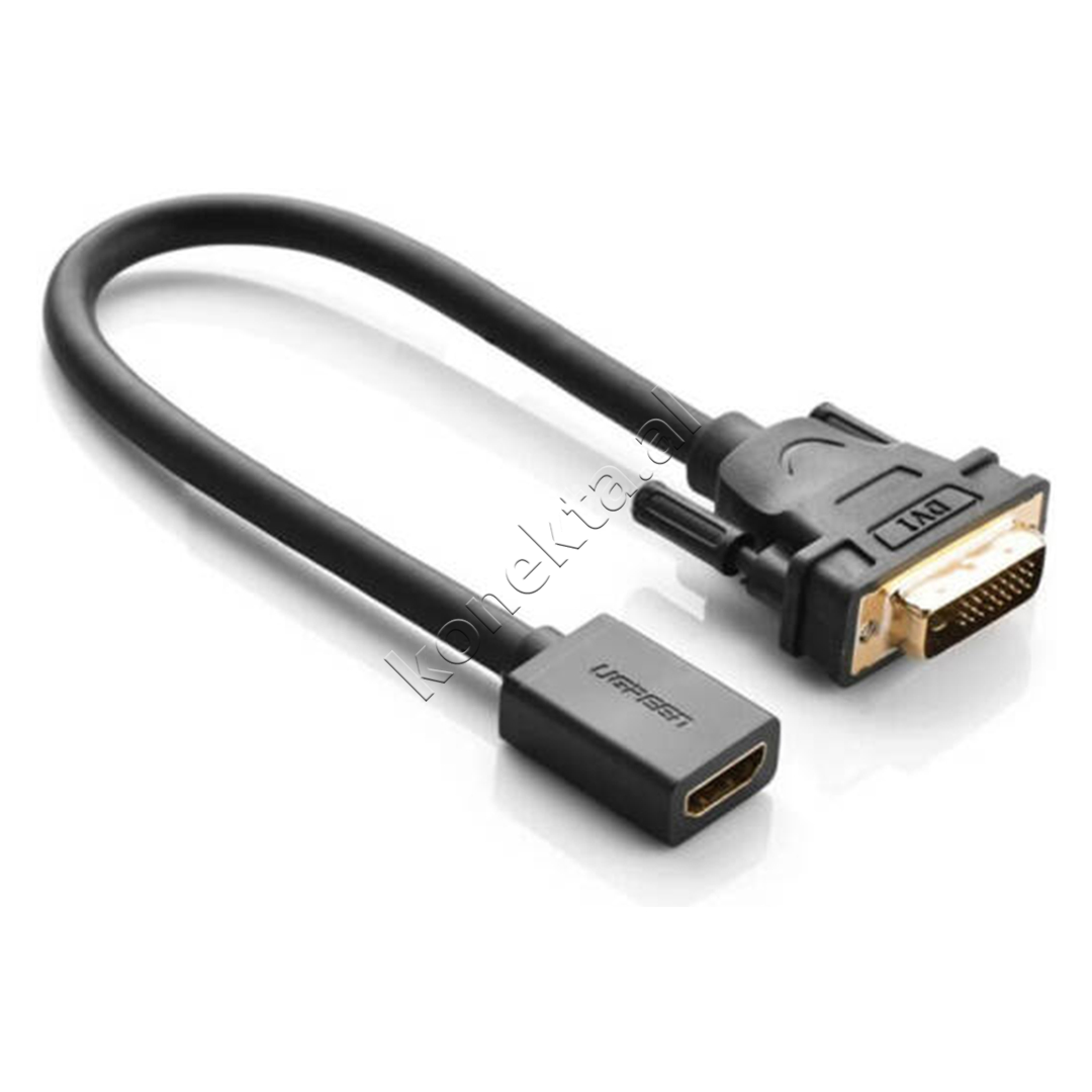 Adaptor Kabell Nga DVI(M) Ne HDMI (F) Ugreen
