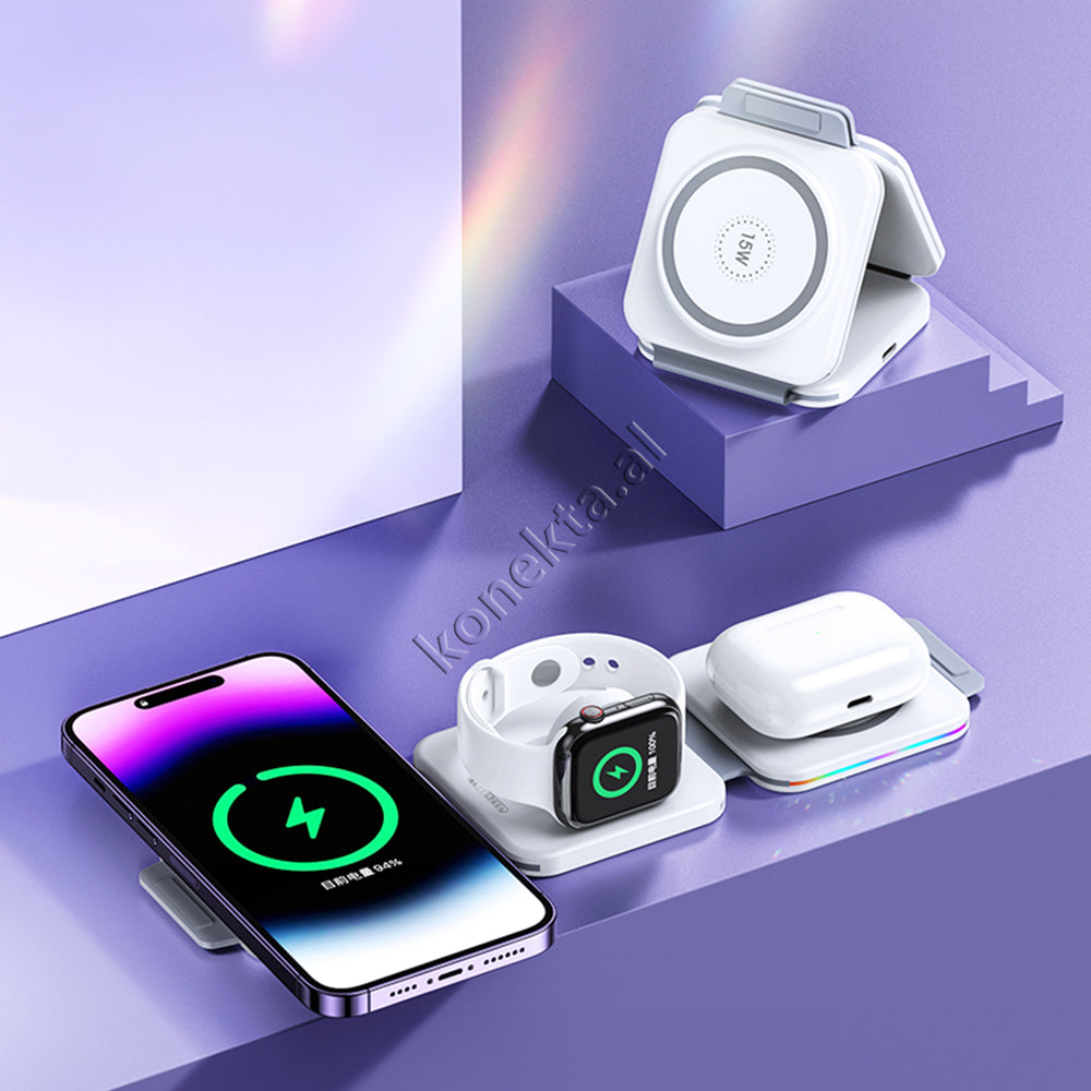Karikues Inteligjent Wireless 3 Ne 1 me Palosje 22.5W
