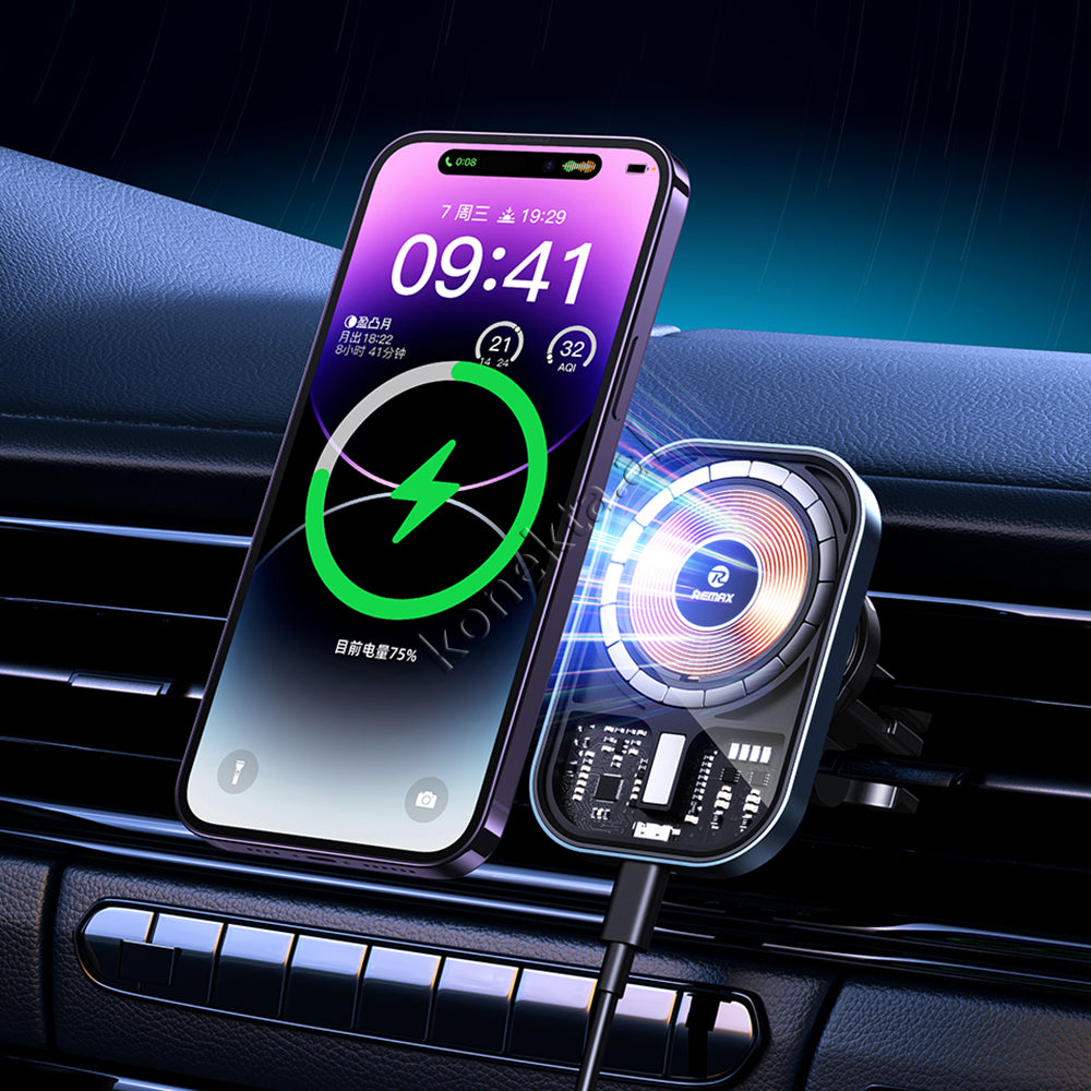 Mbajtese Celulari Per Makine Me Karikues Wireless me Kapje Magnetike