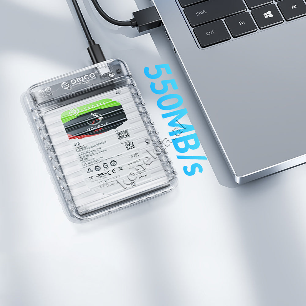 Mbajtese Dhe Lexuese Hard Disk / SSD 2.5" Orico Me Porte Type-C