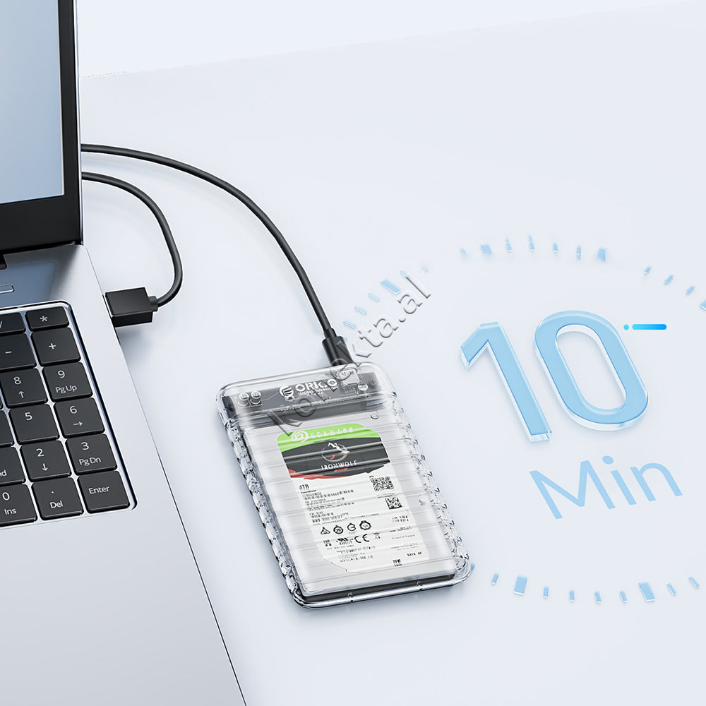 Mbajtese Dhe Lexuese Hard Disk / SSD 2.5" Orico Me Porte Type-C
