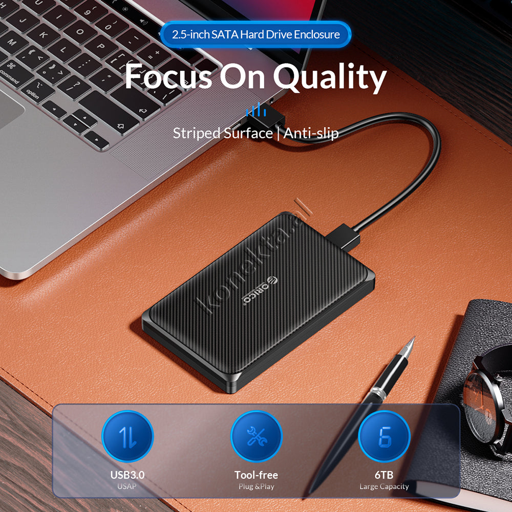 Mbajtese Dhe Lexuese Hard Disk / SSD 2.5" Orico Me Porte Type-C