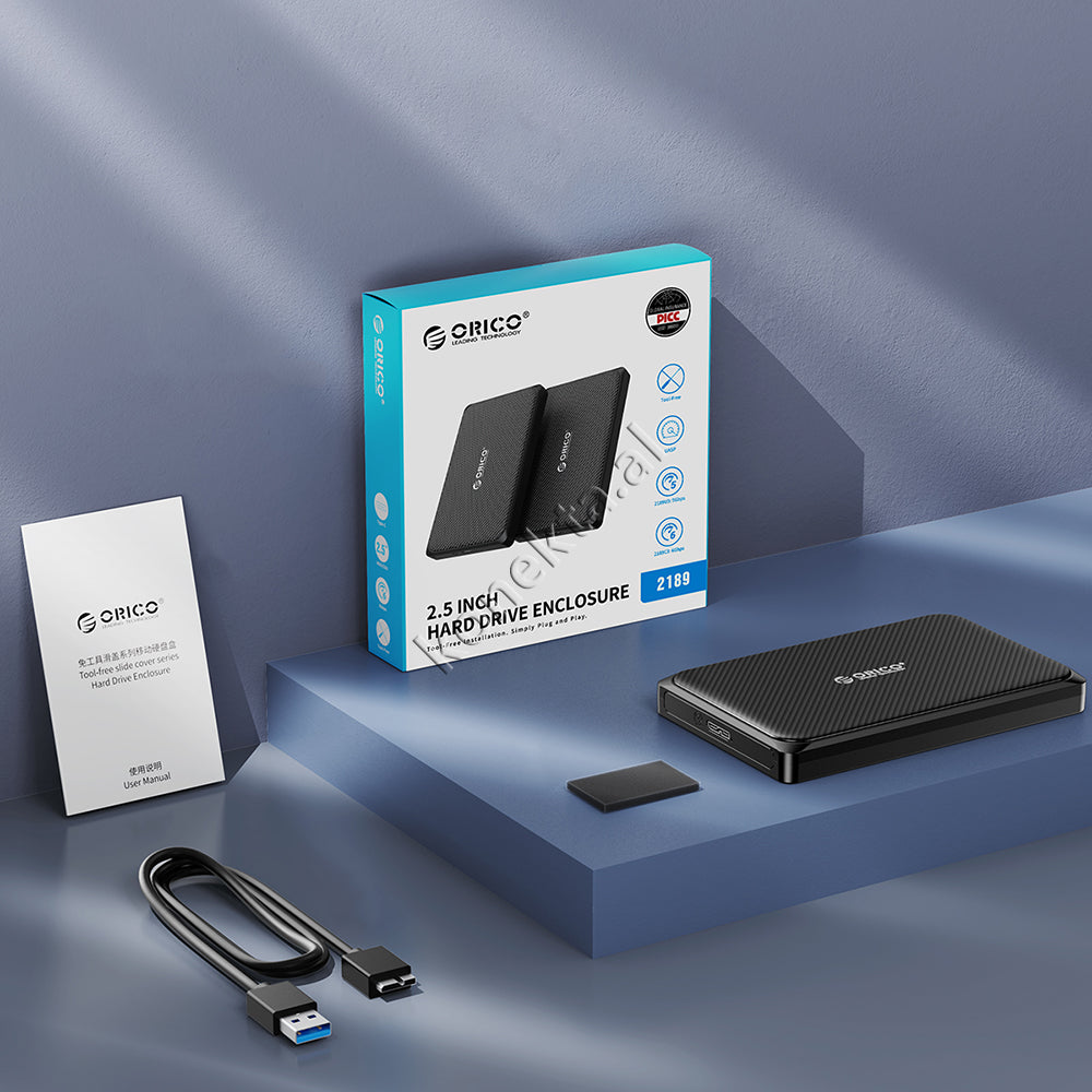 Mbajtese Dhe Lexuese Hard Disk / SSD 2.5" Orico Me Porte Type-C