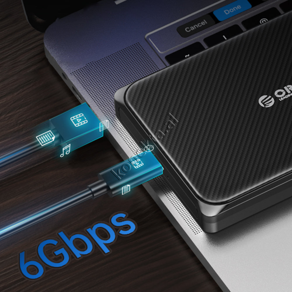 Mbajtese Dhe Lexuese Hard Disk / SSD 2.5" Orico Me Porte Type-C