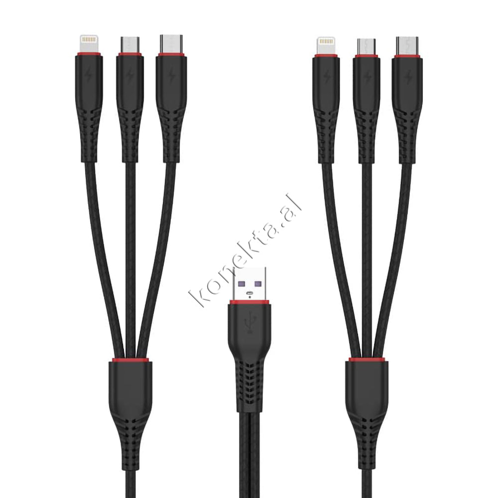 Kabell Karikimi 6 Ne 1 Type-c / Lightning/ Micro XO