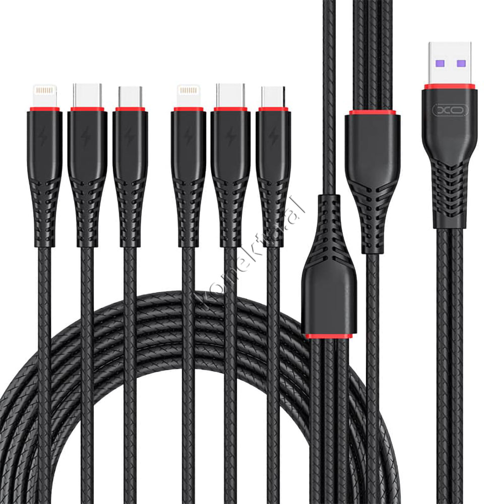 Kabell Karikimi 6 Ne 1 Type-c / Lightning/ Micro XO