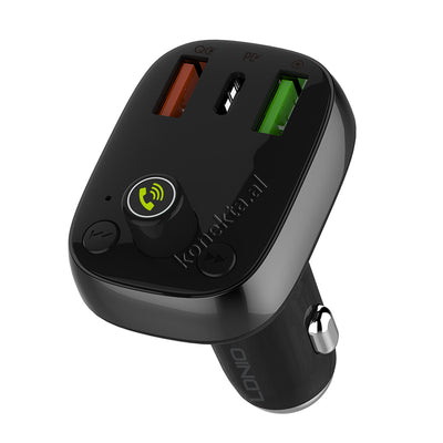 Adaptor Karikimi Fast Charge 30W Dhe MP3 Me Bluetooth V5.0 LDNIO