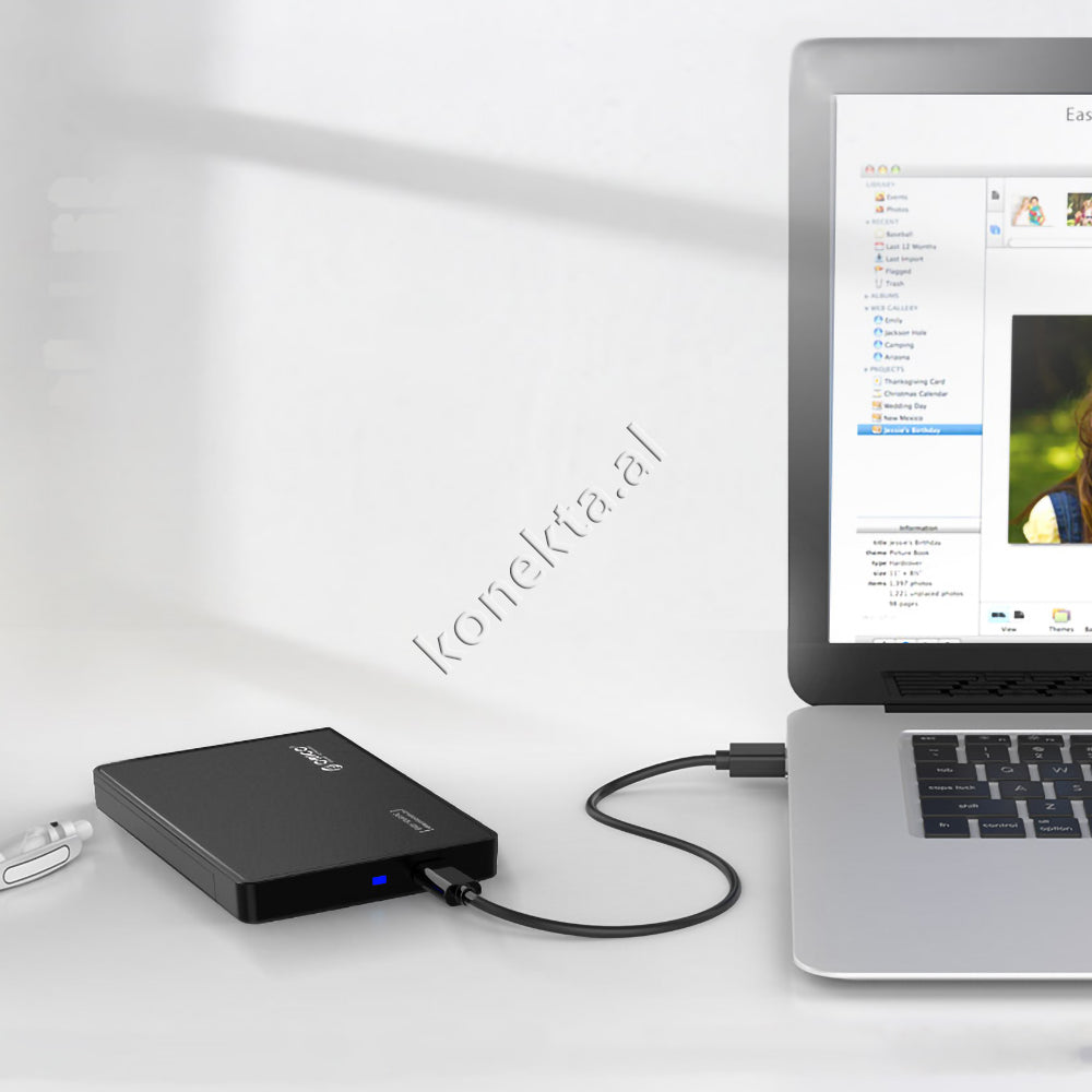 Mbajtese Dhe Lexuese Hard Disk / SSD 2.5" Orico Me Porte Type-C
