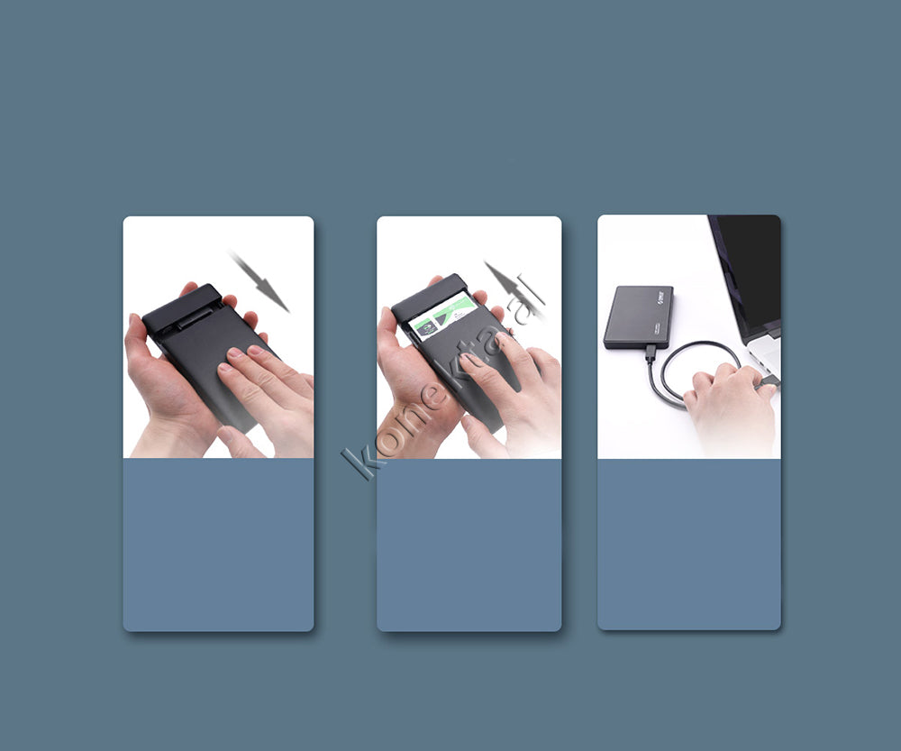 Mbajtese Dhe Lexuese Hard Disk / SSD 2.5" Orico Me Porte Type-C