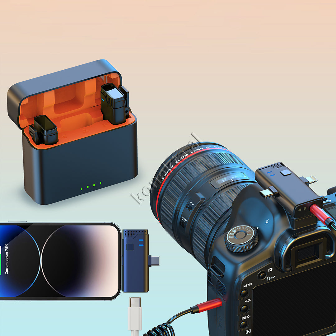 Mikrofon Wireless 2 Ne 1 Jmary Me Type-C & Lightning