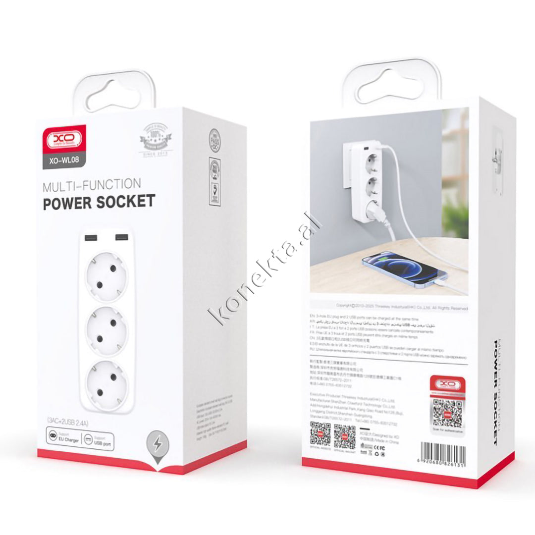 Multiprize 3 Vendeshe Me 2 Porta USB