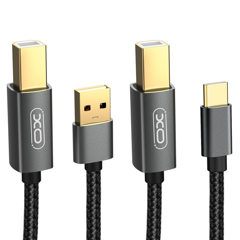 Kabell Transmetimi Te Dhenash XO USB Ose Type-C Ne USB-B 1.5m