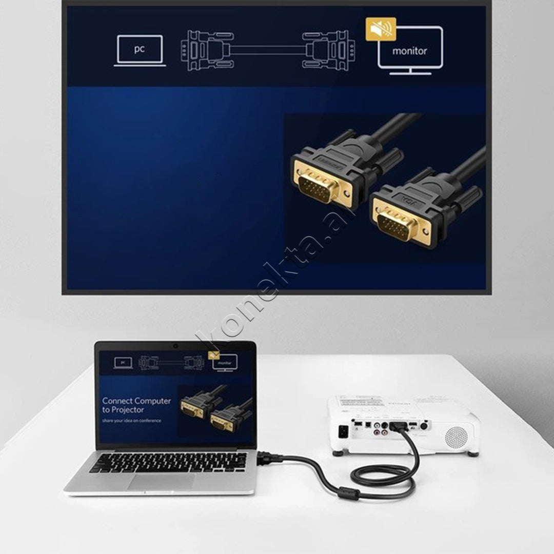 Kabell VGA (M) Ne VGA (M) UGreen 2m
