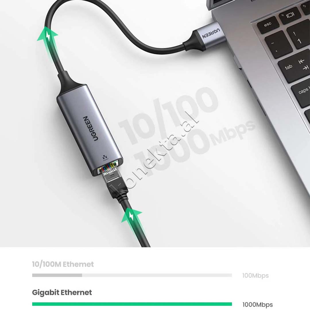 Adaptor Interneti Ugreen Nga USB3.0 Ne Porte Ethernet 1Gbps