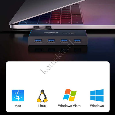 Switch Ugreen Me 4 Porta USB3.0 Per Dy Perdorues