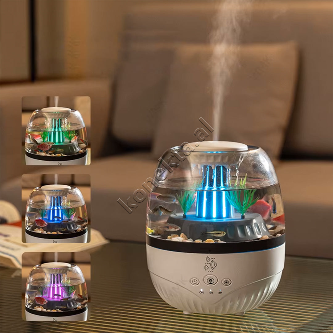 Aromatizues Me Akuarium 350ml Dhe Ndricim Led