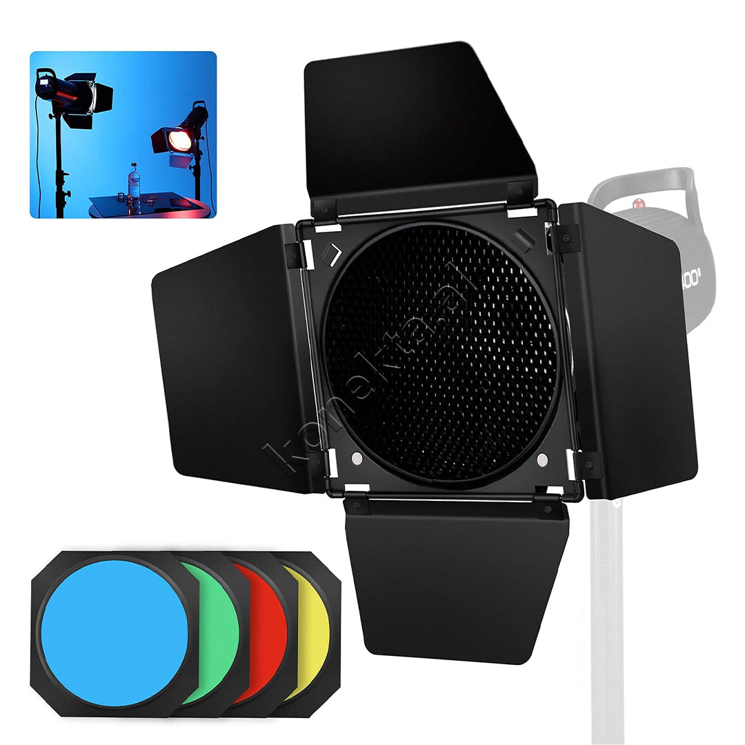 Set Profesional Barndoor Kit Per Modifikimin E Drites Godox BD-04