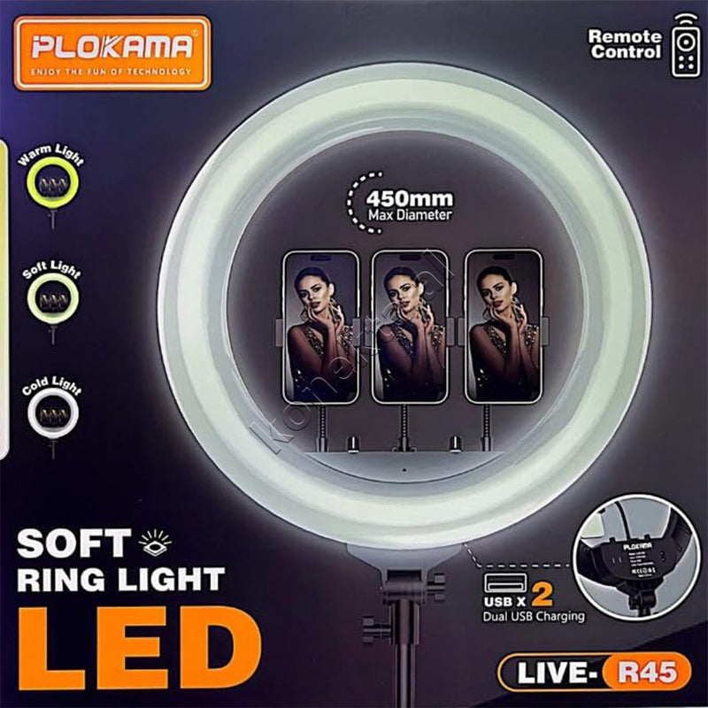 Drite Rrethore Profesionale Ring Light Plokama 45cm