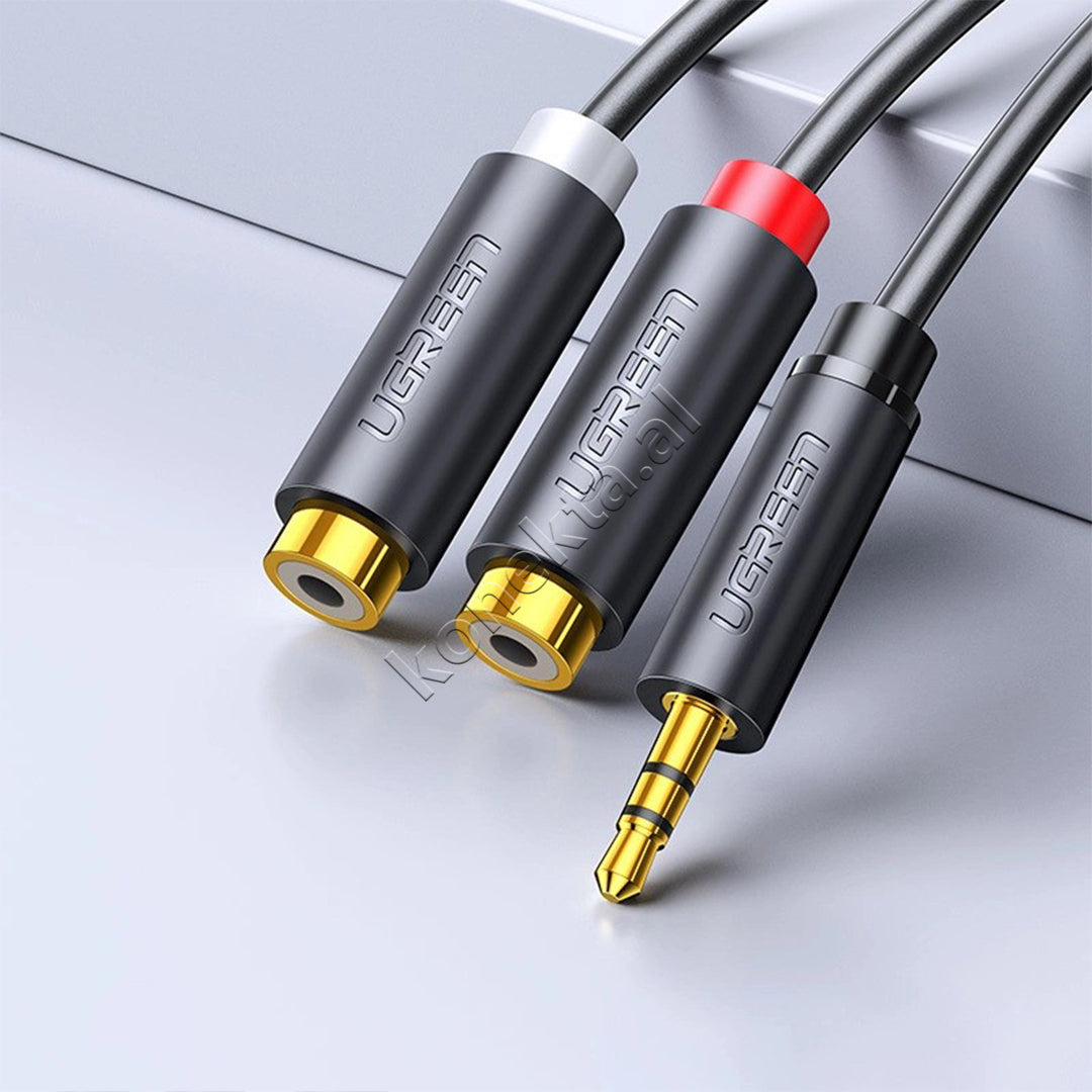 Kabell Audio 3.5mm (M) Ne 2RCA (F) 25cm Ugreen
