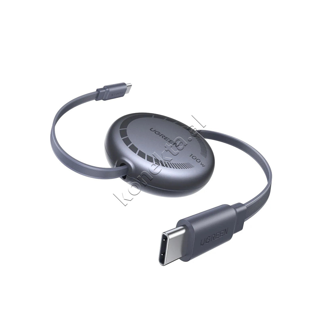 Kabllo Inteligjente USB-C 100W 1m Me Terheqje Automatike Ugreen