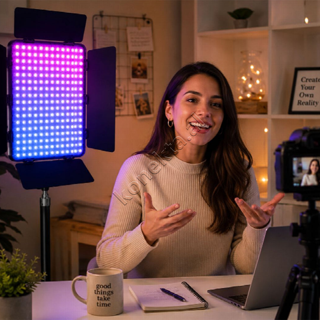 Drite LED RGB Profesionale 30W Me Tripod Plokama W12 Pro