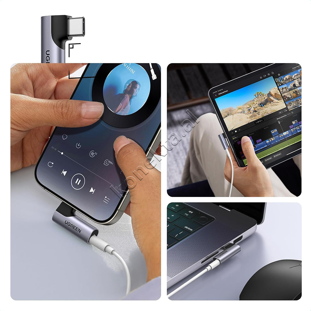 Adaptor USB-C (M) Ne AUX 3.5mm (F) Ugreen