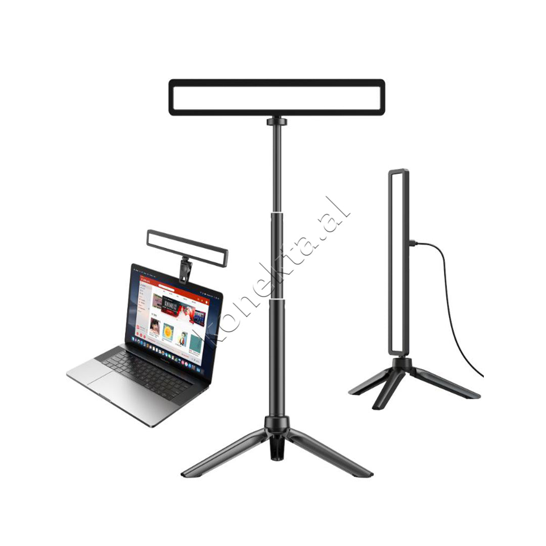 Panel Ndriçimi LED Me Tripod Dhe Kabell USB Apexel