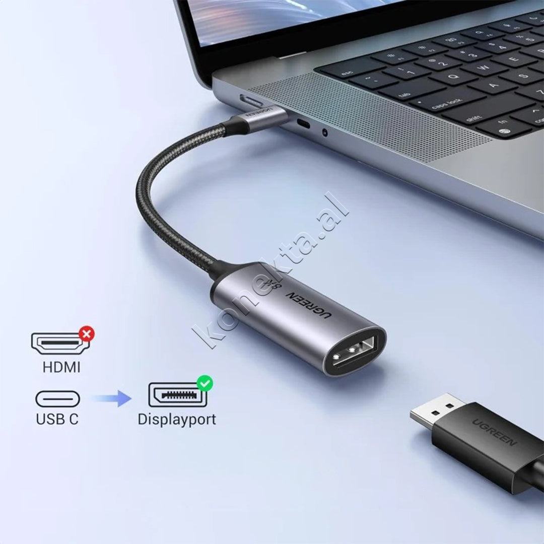 Adaptor Nga USB-C Ne DisplayPort Ugreen
