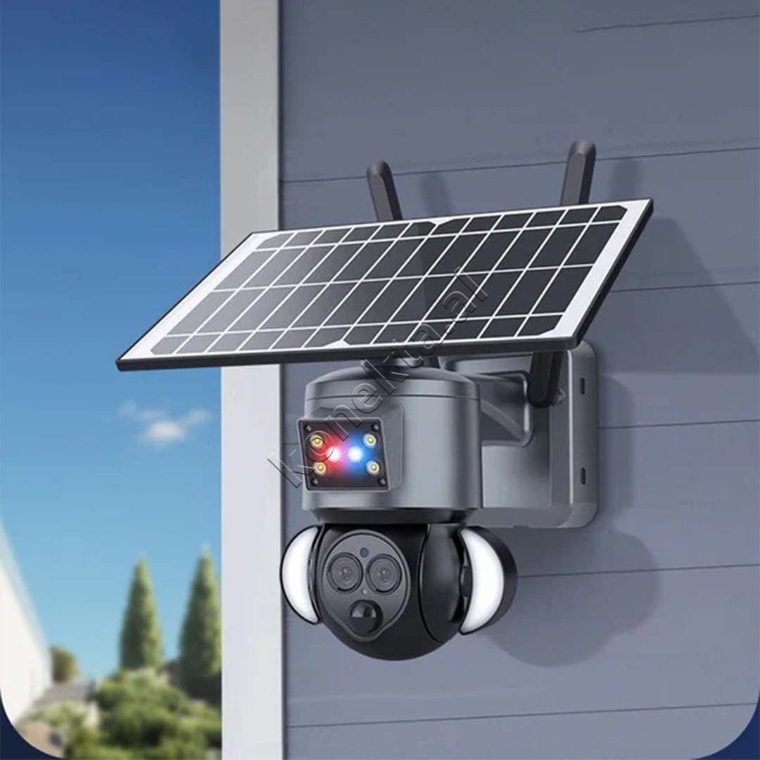 Kamera Sigurie Per Shtepi Outdoor 6MP Me Panel Solar Dhe Karte SIM