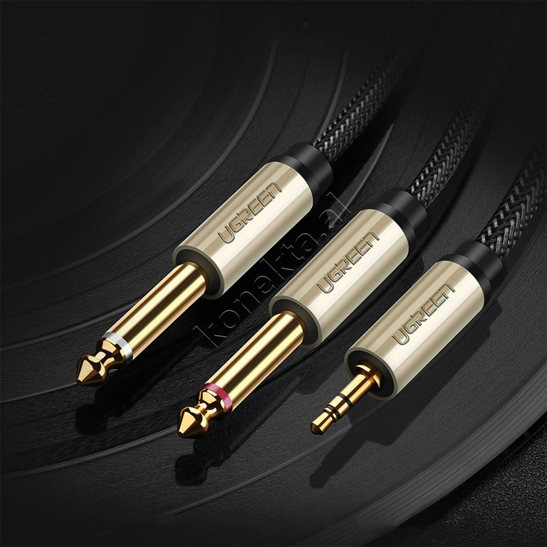 Kabell Audio 3.5mm Ne 2x6.35mm 1m Ugreen