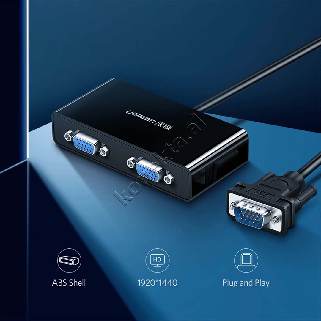 Splitter VGA (M) Ne 2x VGA (F) Ugreen