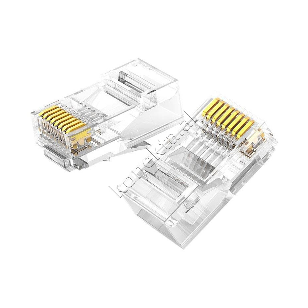 Lidhes RJ45 Cat 6 8P8C Transparent 10pcs Ugreen