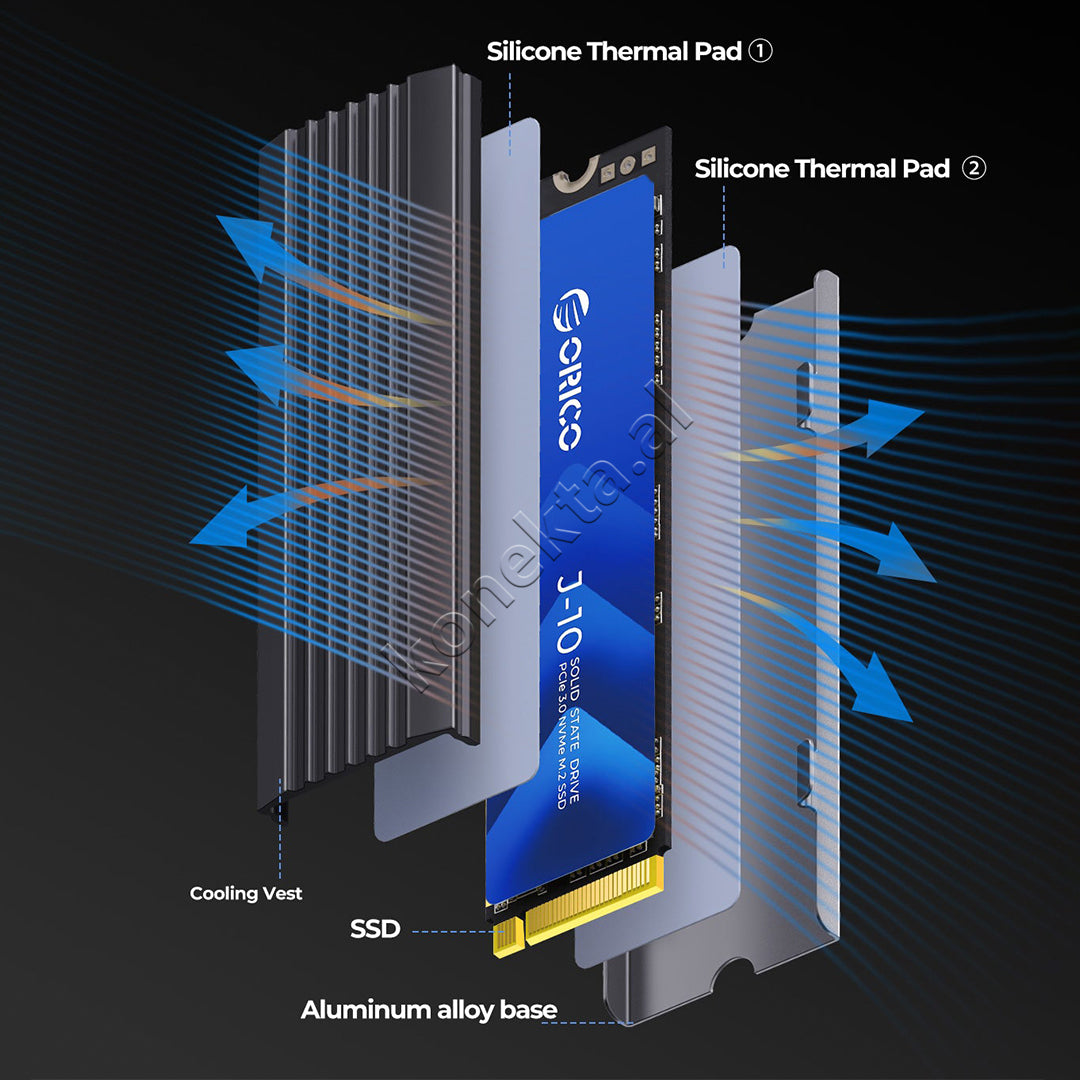 SSD PCIe 3.0 NVMe M.2 512GB Orico
