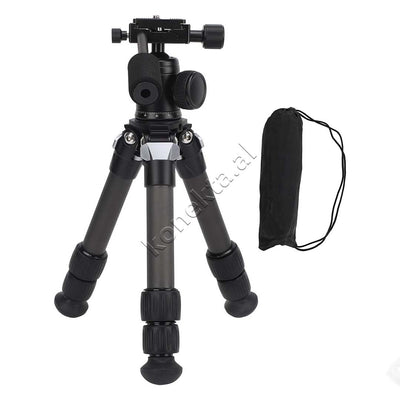 Trekembesh (Tripod) Profesional Me Fibra Karboni Dhe Vide 1/4" Per Kamera DSLR