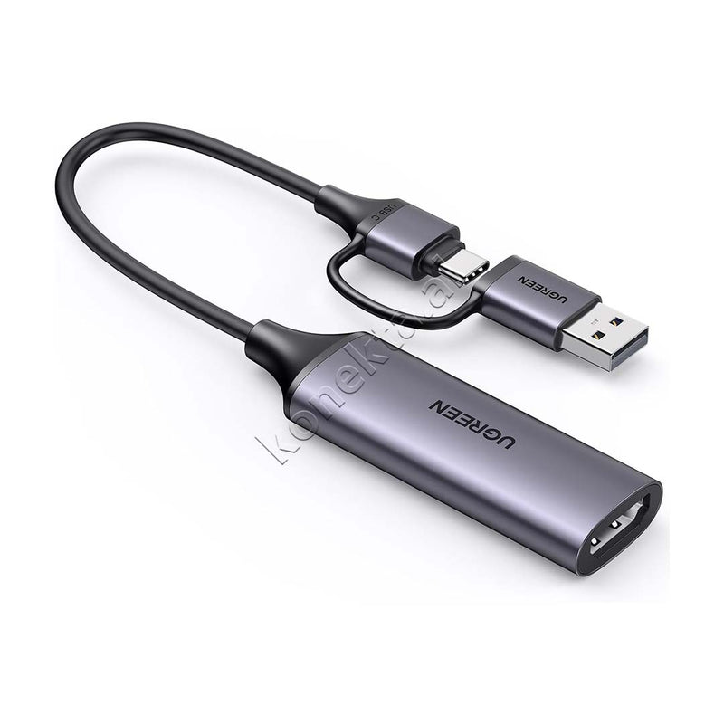 Adaptor Kabell Nga HDMI 4K @60Hz Ne USB-A & USB-C Ugreen