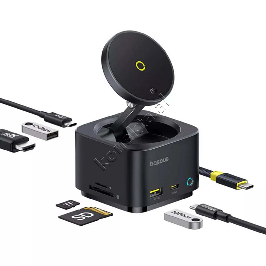 Hub Karikimi Wireless MagPro Seria II Baseus 7 Ne 1 15W