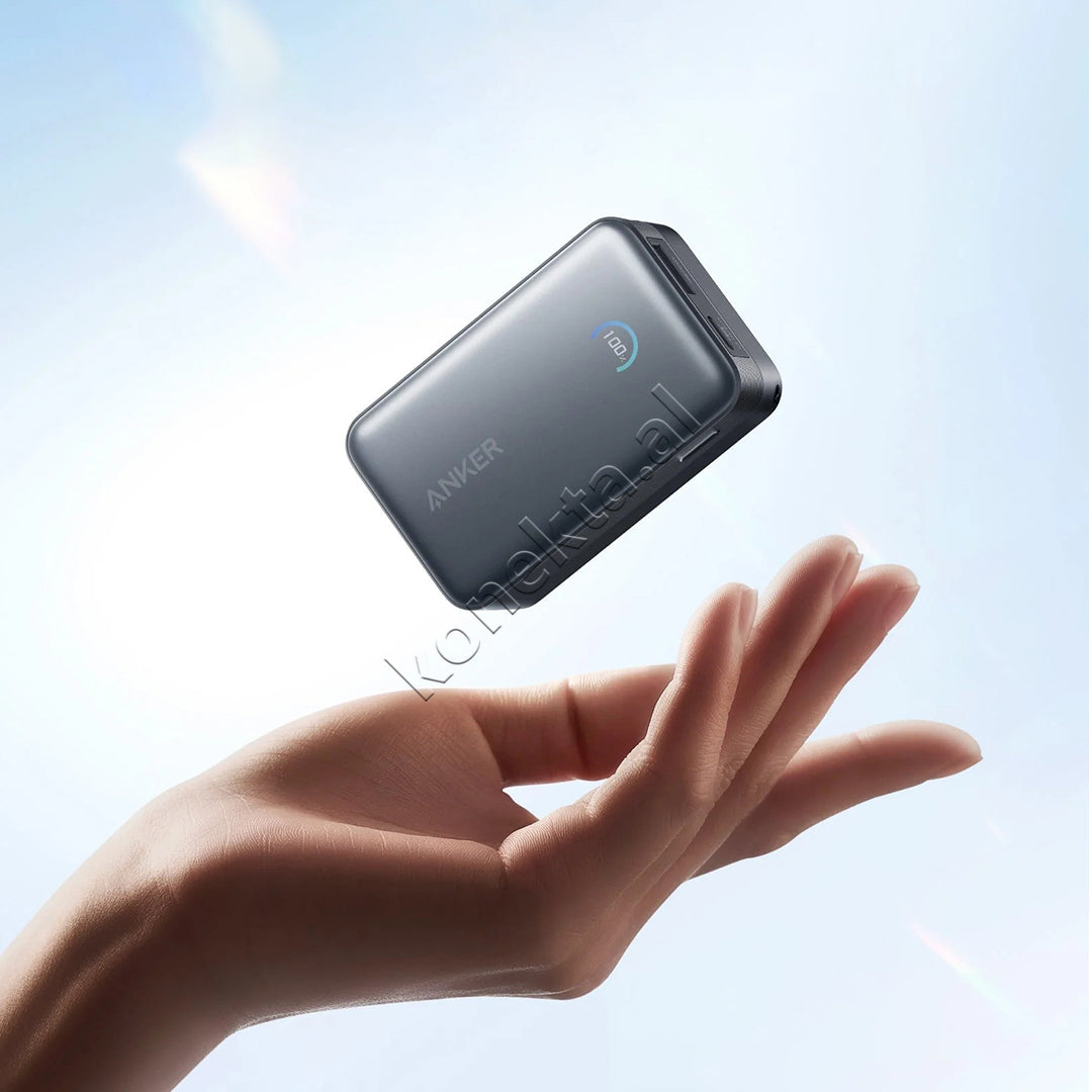 Bateri E Jashtme Magnetike 10000mAh 45W Me Fishe Te Terheqshme Type-C Anker