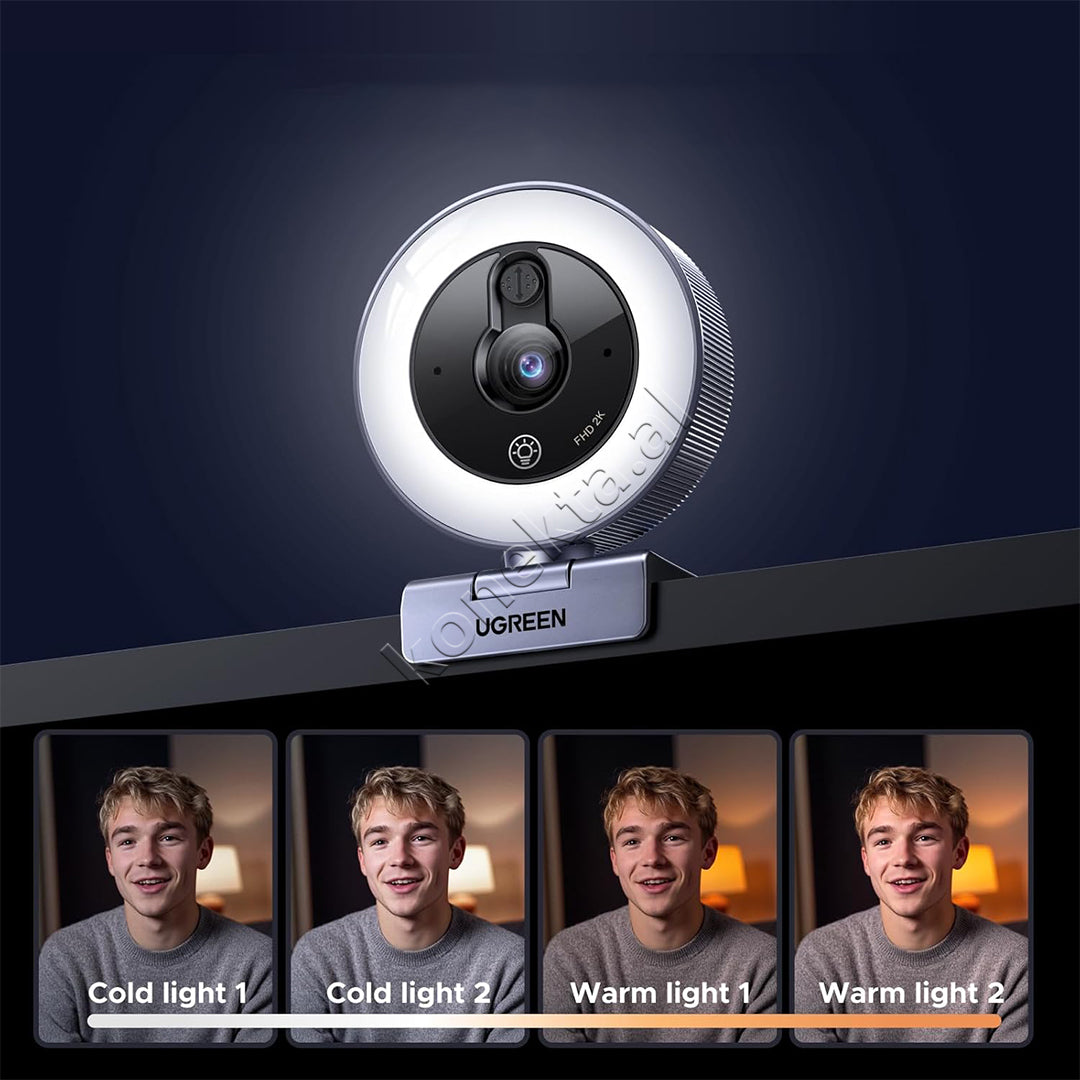 Kamera Per Kompjuter Webcam 2K Me Drite Led Ugreen