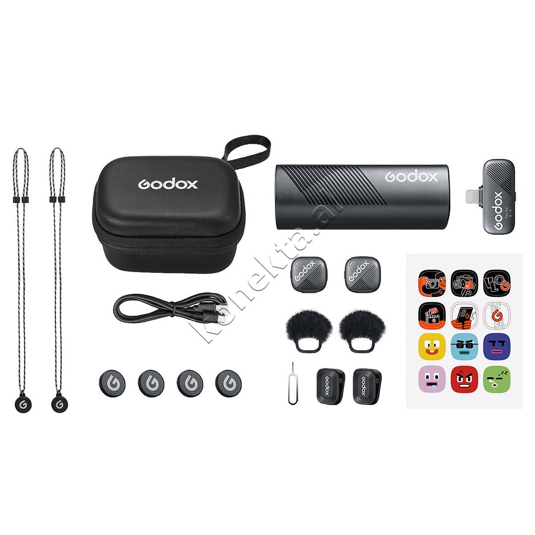 Mikrofon Wireless Profesional Godox Cube-SL Kit2