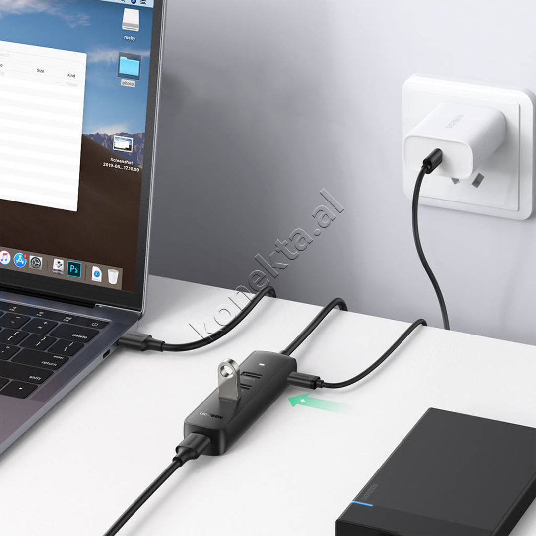 Adaptor HUB Me Porta 4x USB-A 3.0 UGreen 25cm